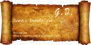 Gantz Debóra névjegykártya